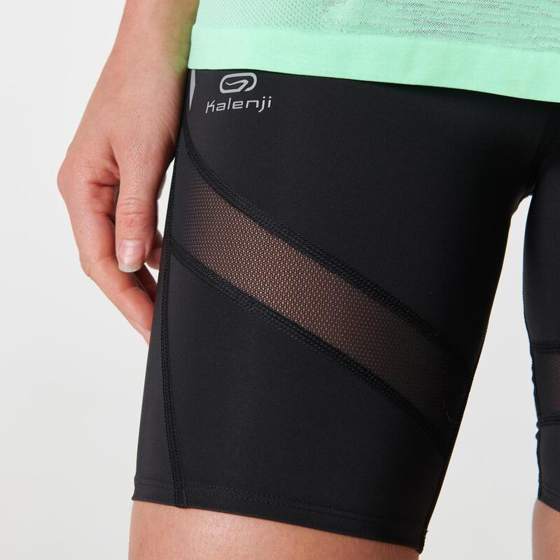 Mallas shorts running cortas Kiprun support negras