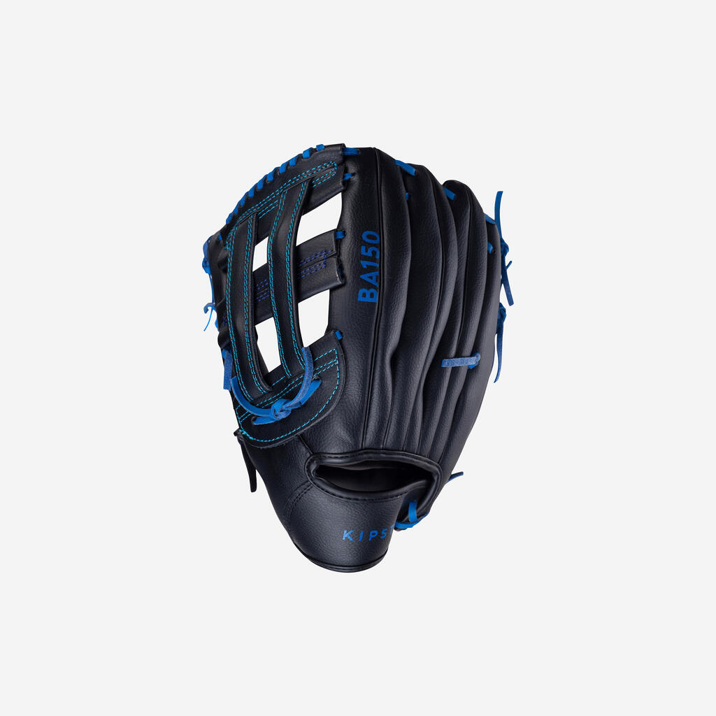 Baseball glove left-hand throw Adult - BA150 blue