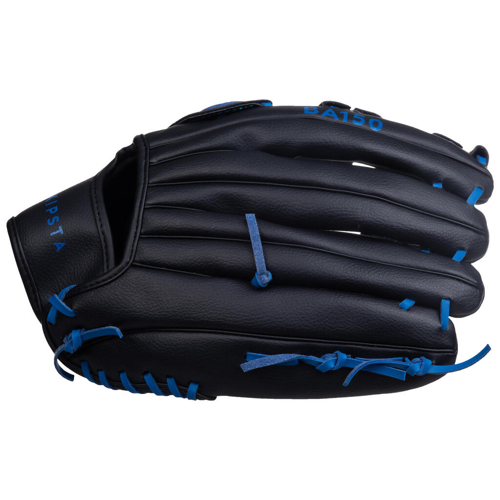 Baseball glove left-hand throw Adult - BA150 blue