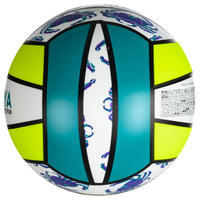 Ballon de beach-volley BV100 jaune et vert