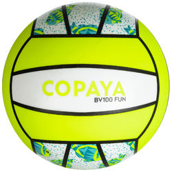 Mini ballon de beach-volley BV100 vert fluo