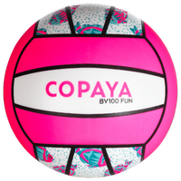 Ballon de beach-volley BV100 blanc et rose