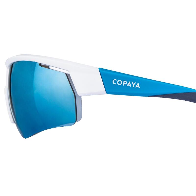 Bril voor beachvolleybal gepolariseerde glazen wit/blauw