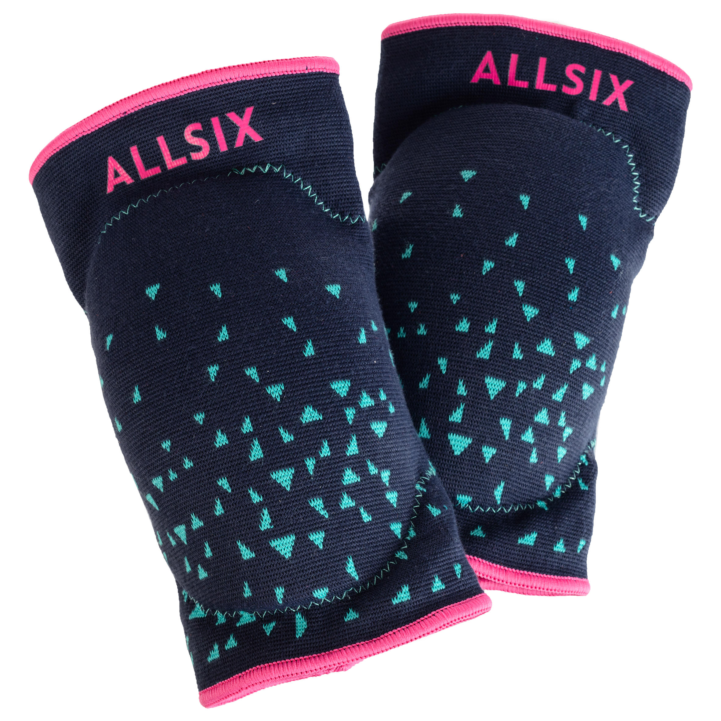 Allsix Kniebeschermers Volleybal V500 Blauwroze allsix kopen in de aanbieding