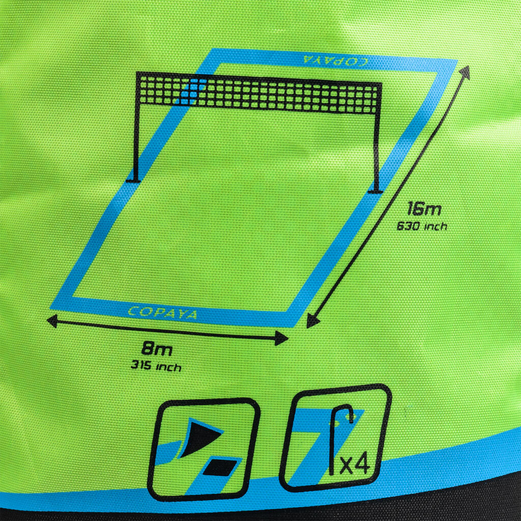 Beach Volleyball Markings BV900 - Official Dimensions (8mx16m)