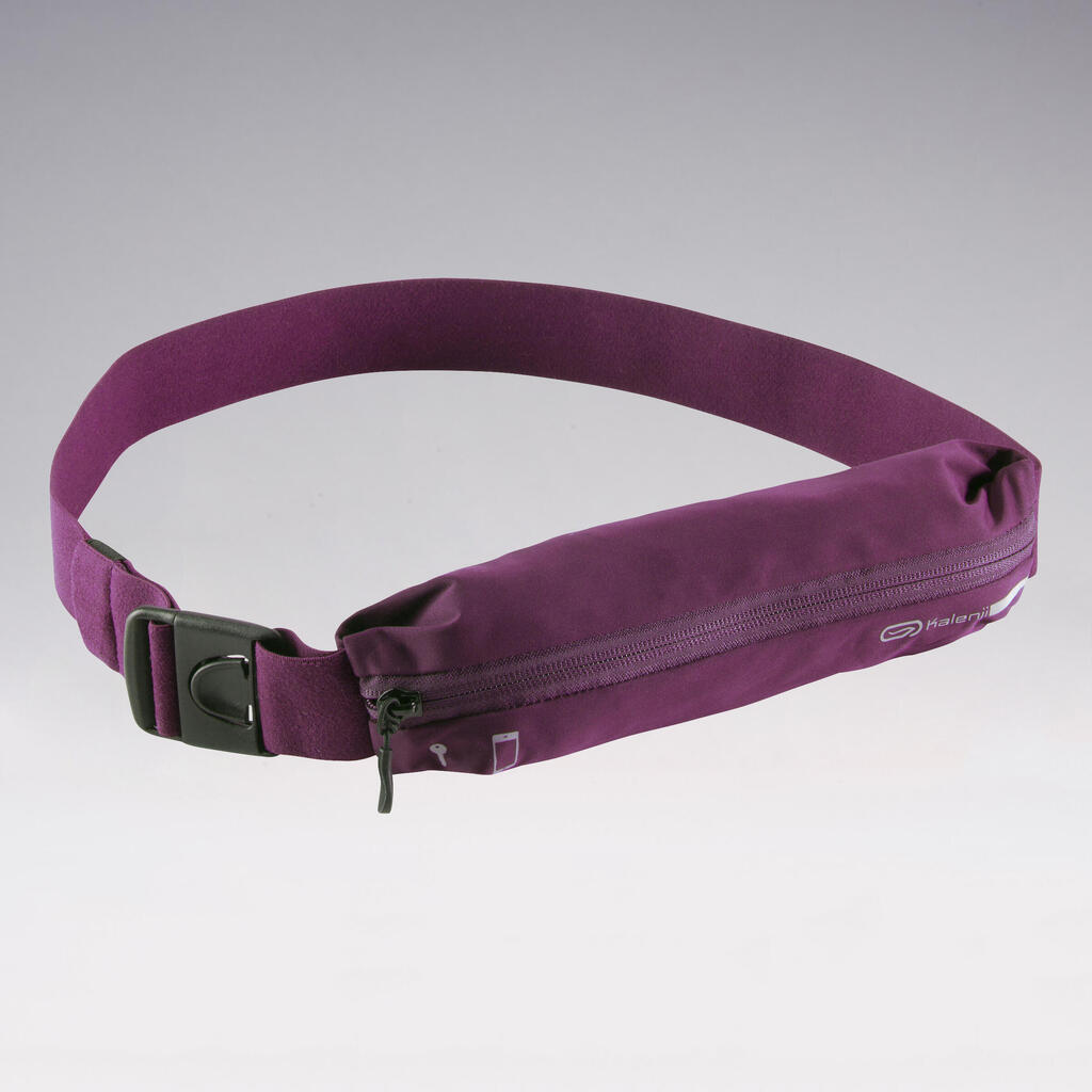 Adjustable running belt for phone - plum