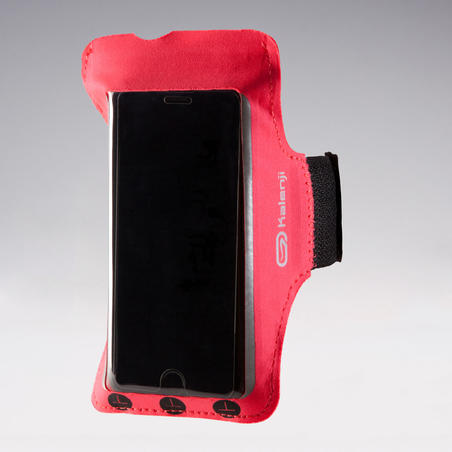 LARGE SMARTPHONE RUNNING ARMBAND NEON CORAL
