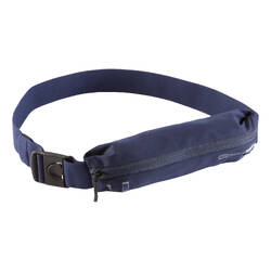 Adjustable running belt for any size of smartphone and keys - navy blue