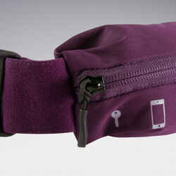 Adjustable running belt for phone - plum