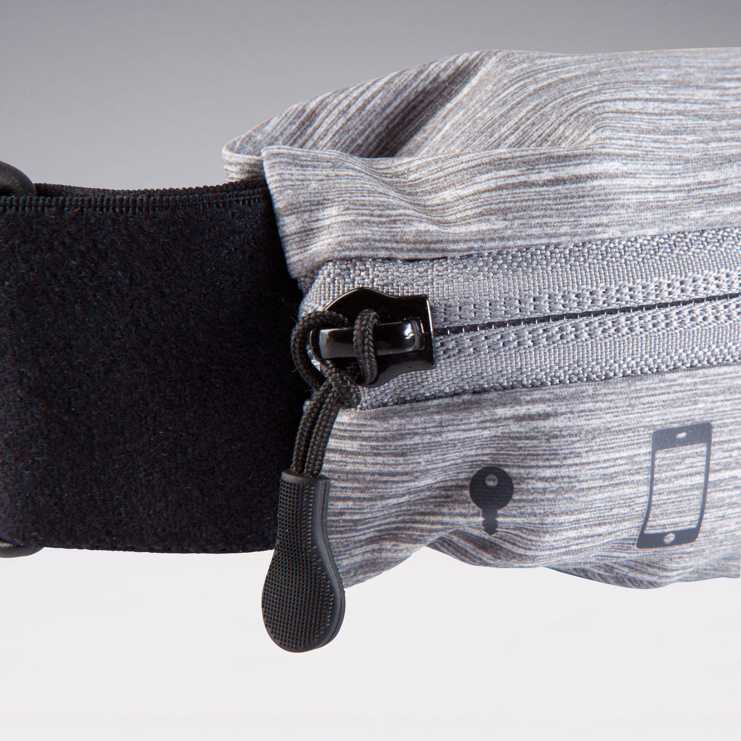 ADJUSTABLE RUNNING BELT FOR PHONE - GREY -  2