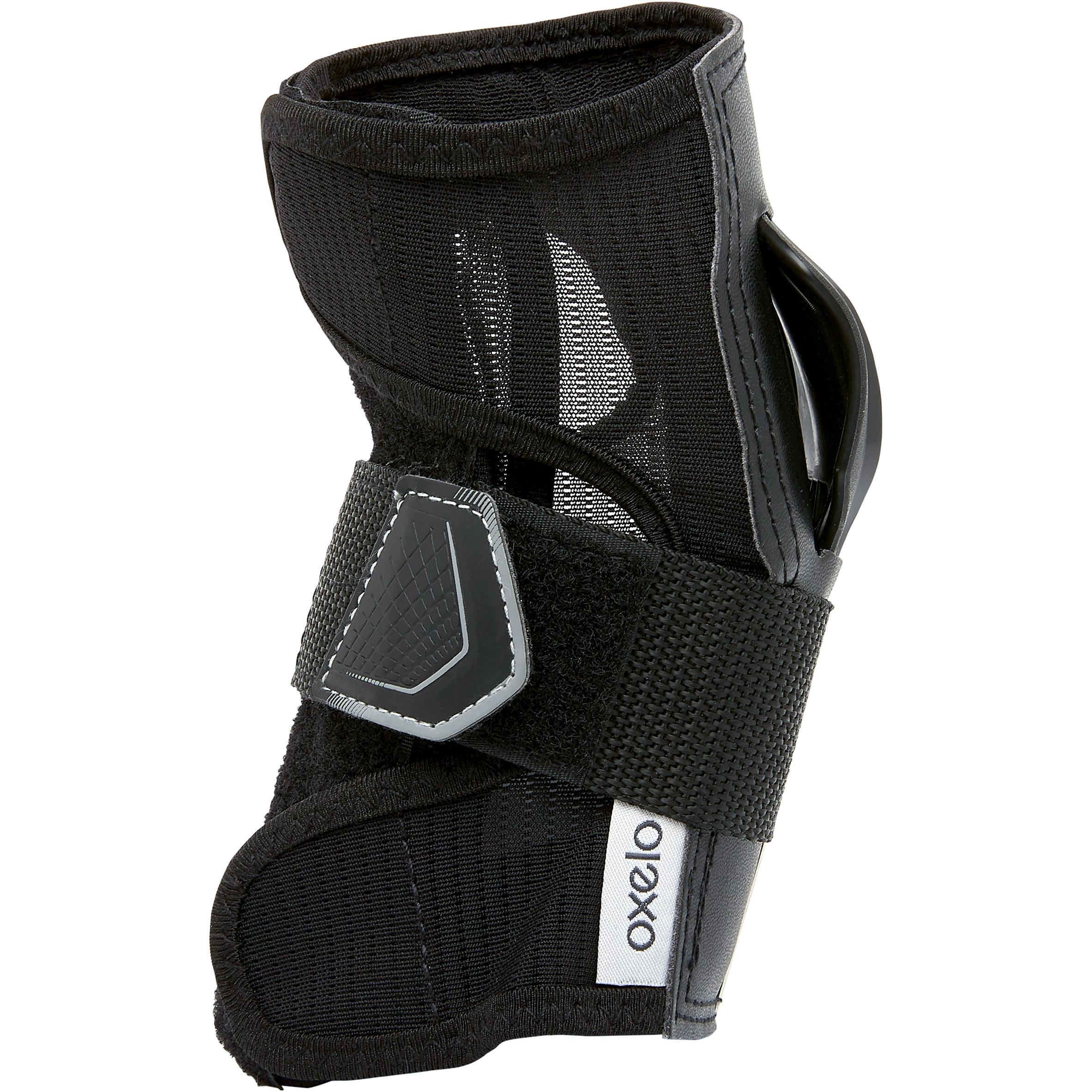 Muñequeras patines patineta adulto FIT500 negro gris 4/6