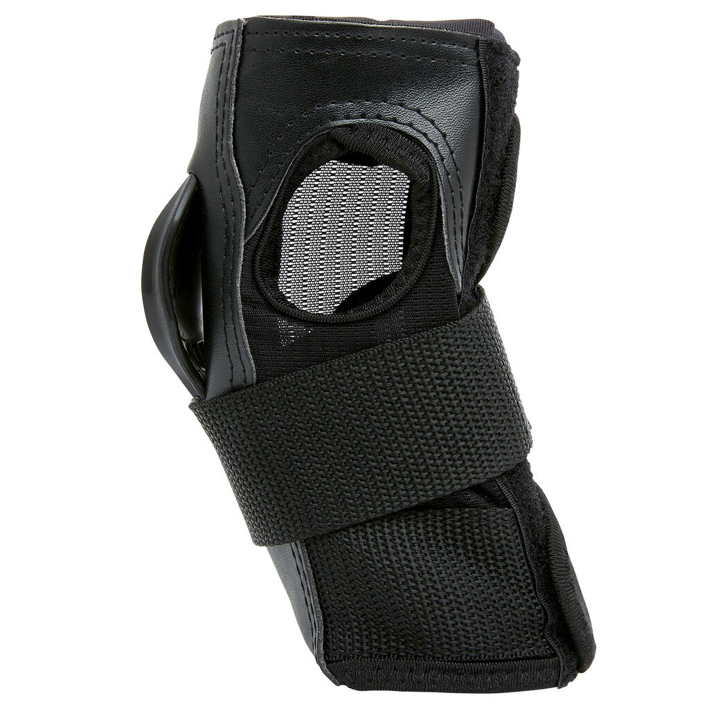 Adult Skateboarding Skating Wrist Guard Fit500 - Black