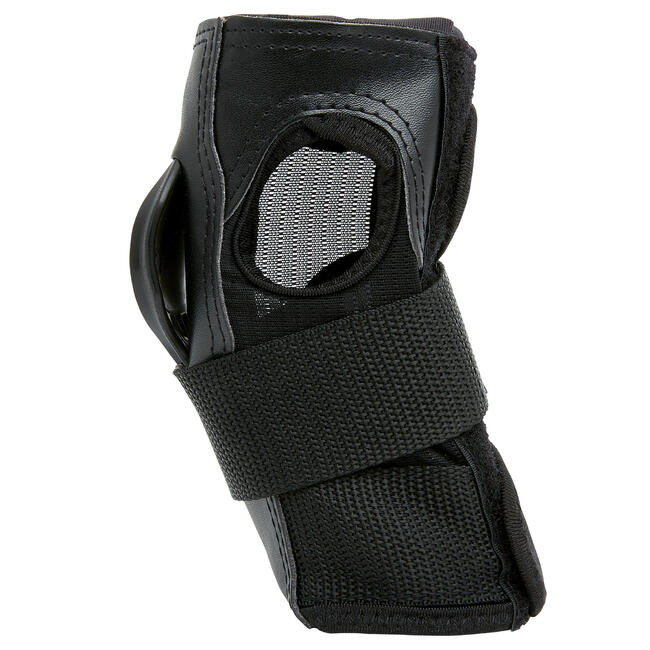 Adult Skating Wrist Guards Fit500 Black/Gray