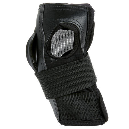 Protège-poignets patin et planche à roulettes adulte FIT500 noirs gris