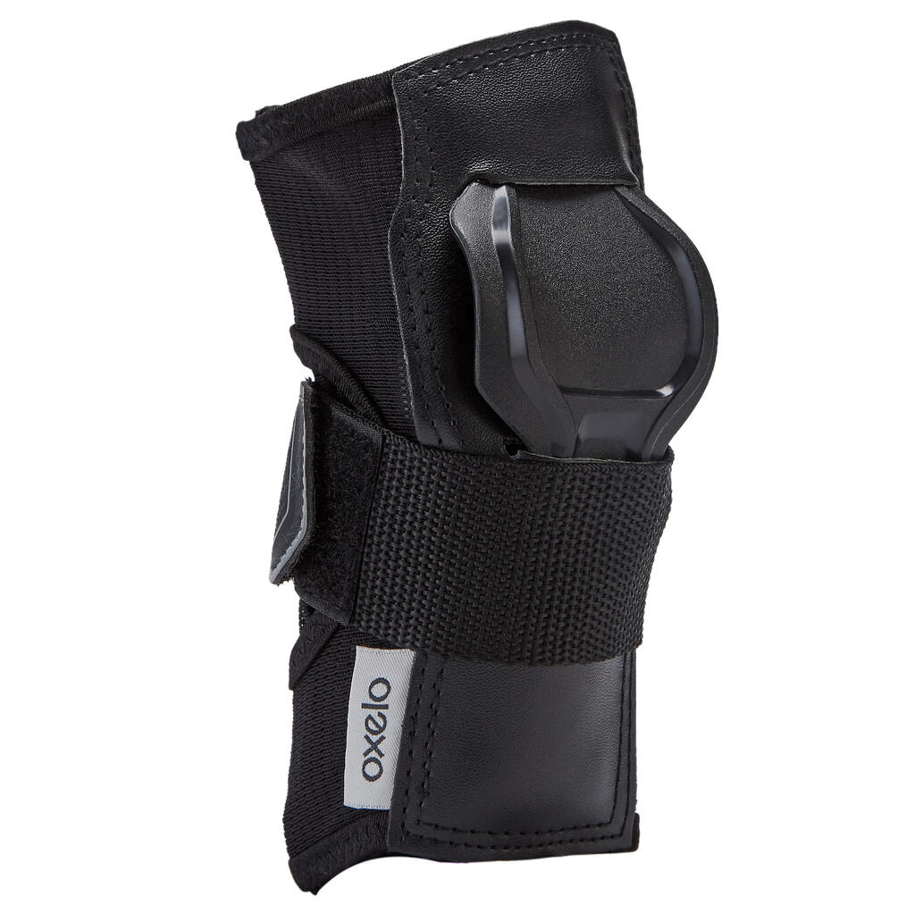 Adult Skateboarding Skating Wrist Guard Fit500 - Black
