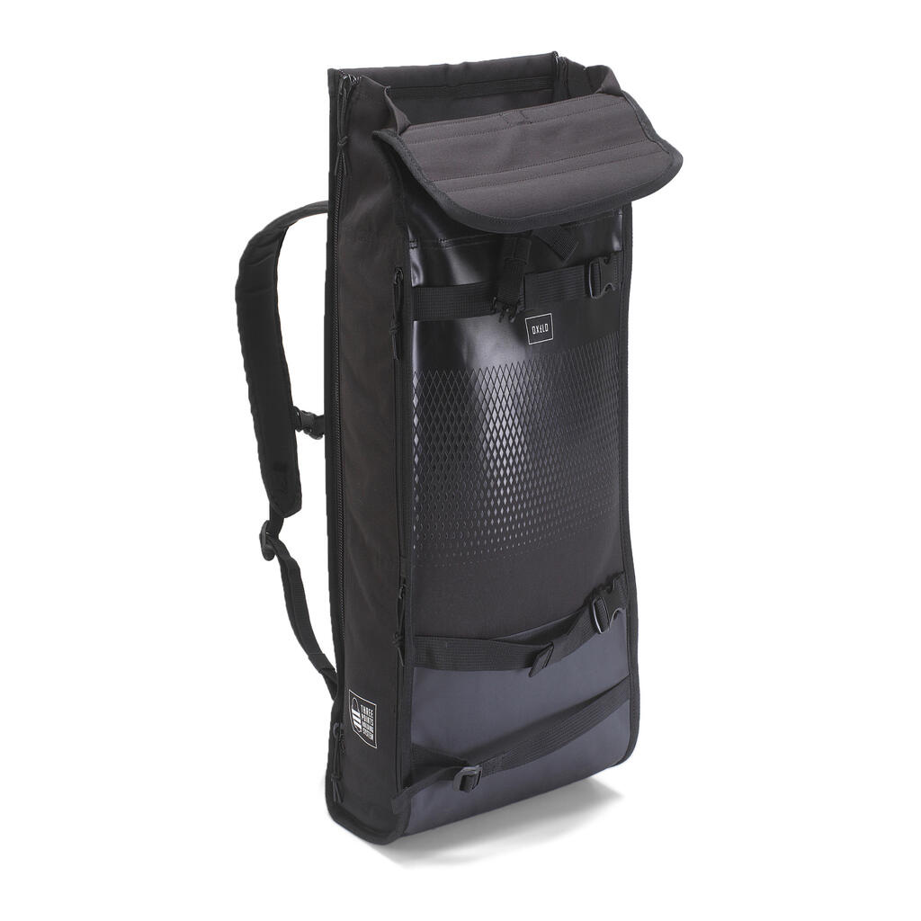 Crni ranac za skejtbording BG500 ROLLTOP (25 l)