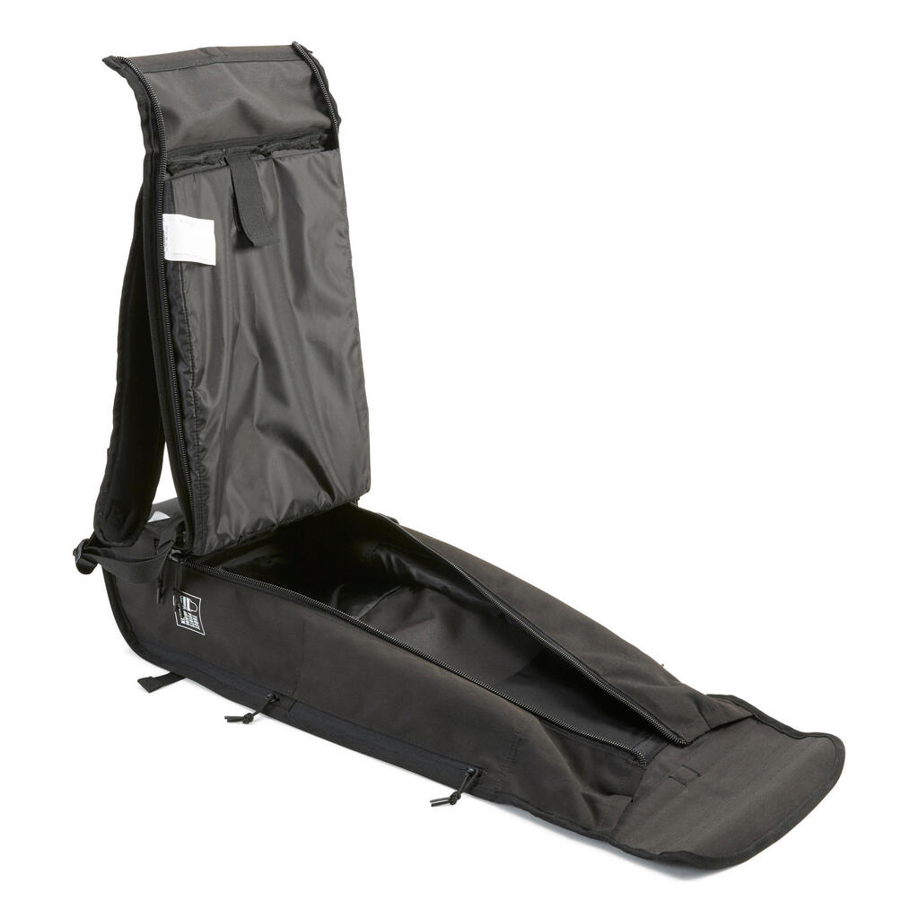 Crni ranac za skejtbording BG500 ROLLTOP (25 l)