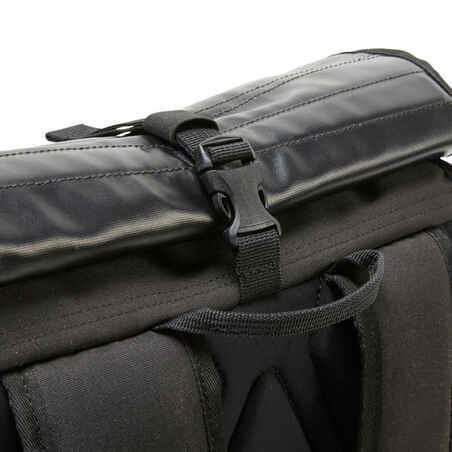 Skateboarding Backpack BG500 Rolltop 25L - Black