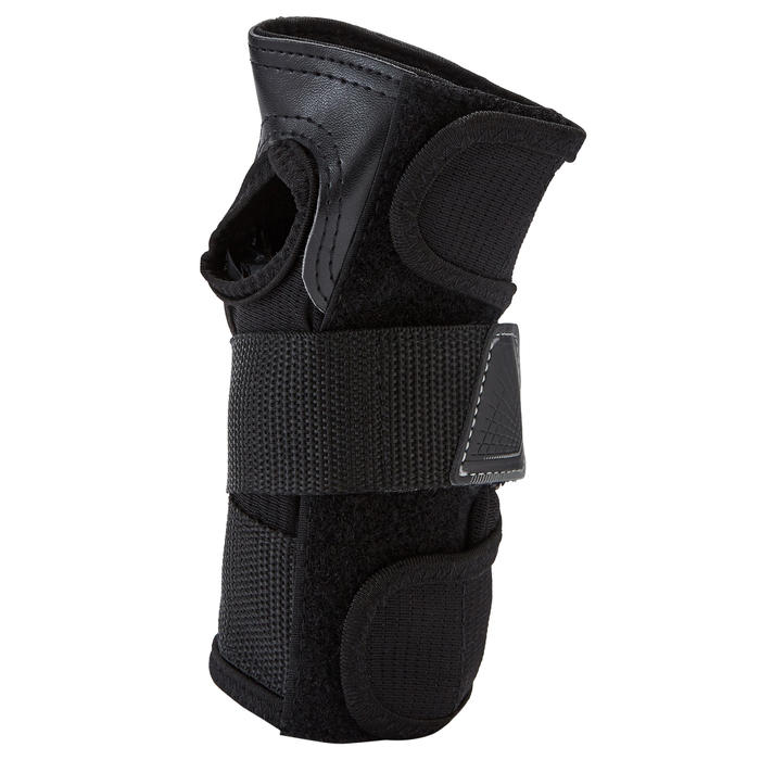 Adult Inline Skate Wrist Guard Oxelo Fit 500 Black