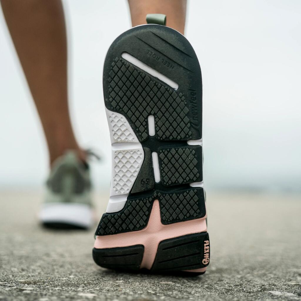 Sieviešu fitnesa soļošanas apavi “PW 540 Flex-H+”, haki/rozā