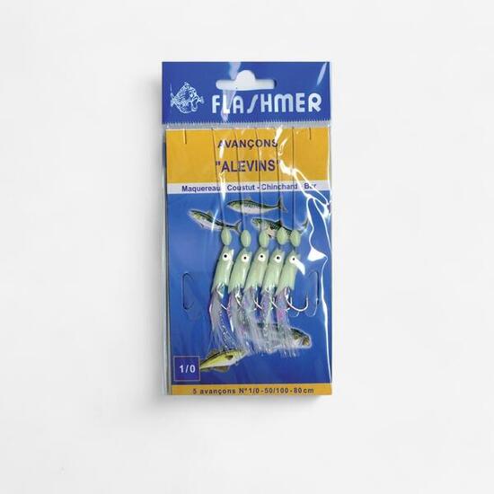 Terminale avanotti fosforescenti pesca in mare 5 ami