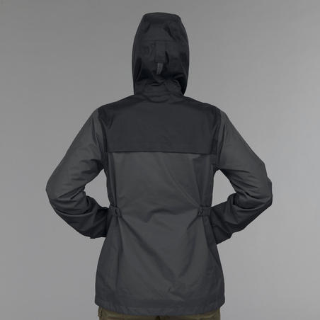 Куртка жіноча Travel 100, 3 в 1, температура комфорту 0°C – Темно-сіра