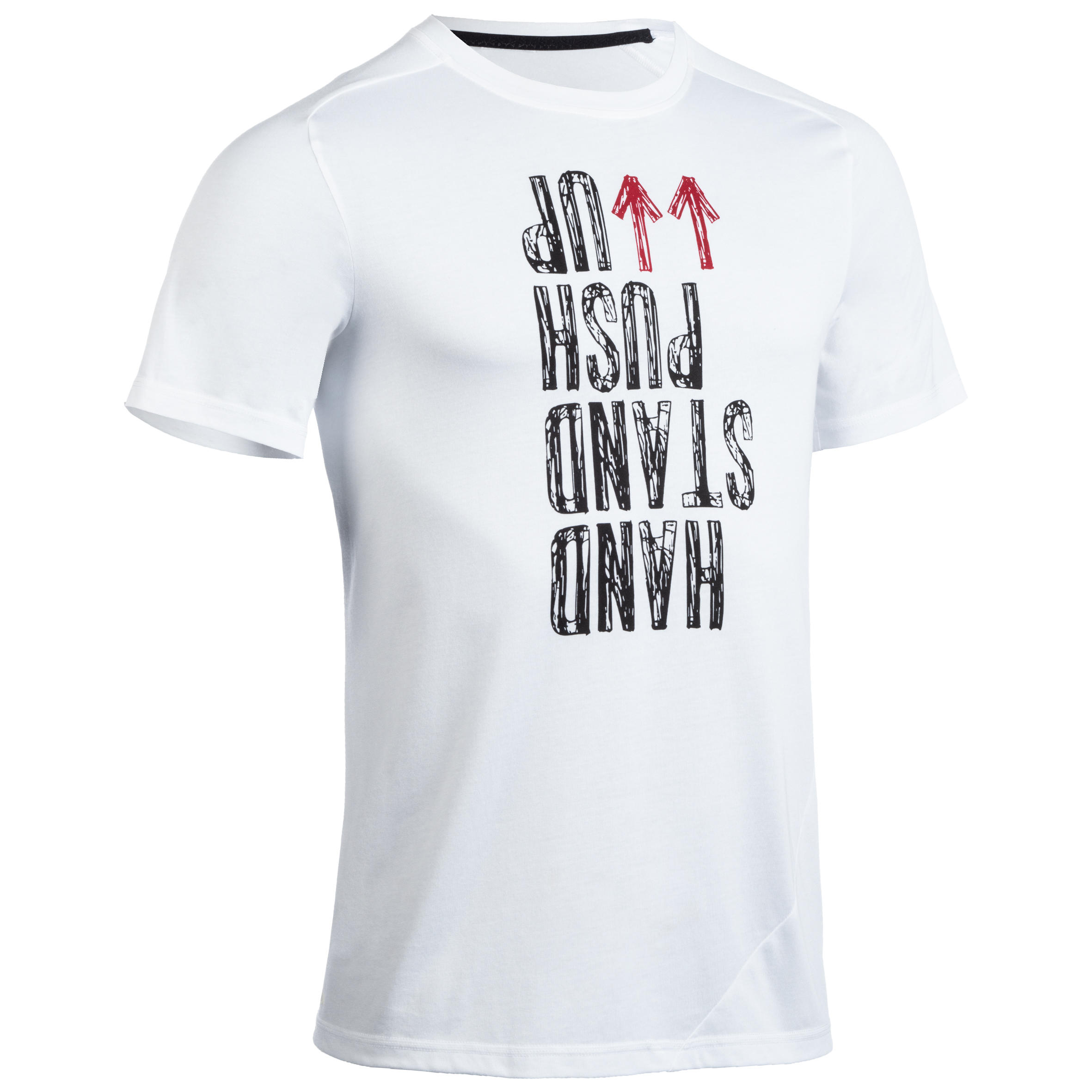 

Men' Cross Training T-Shirt - White -  By DOMYOS | Decathlon