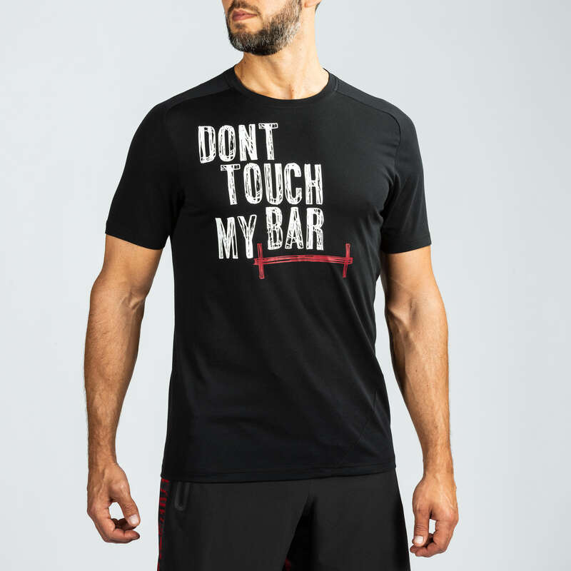 CROSS-TRAINING APPAREL Fitness and Gym - Cross Training T-Shirt - Black DOMYOS - Fitness and Gym