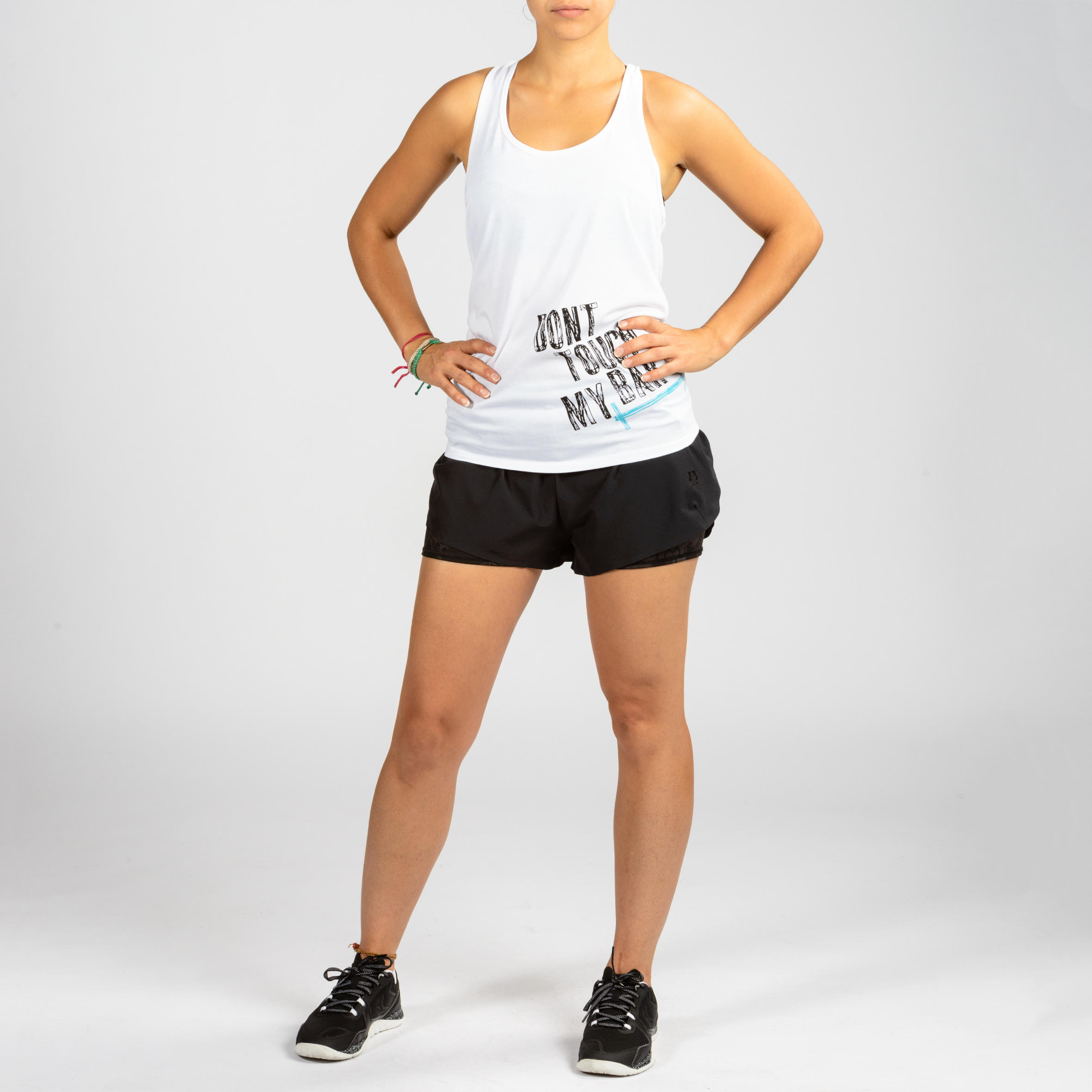 

500 Women's Cross Training Shorts - Black -  By DOMYOS | Decathlon