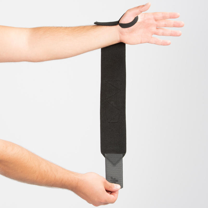 Weight Training Wrist Support And Protection Wraps Velcro Fastening