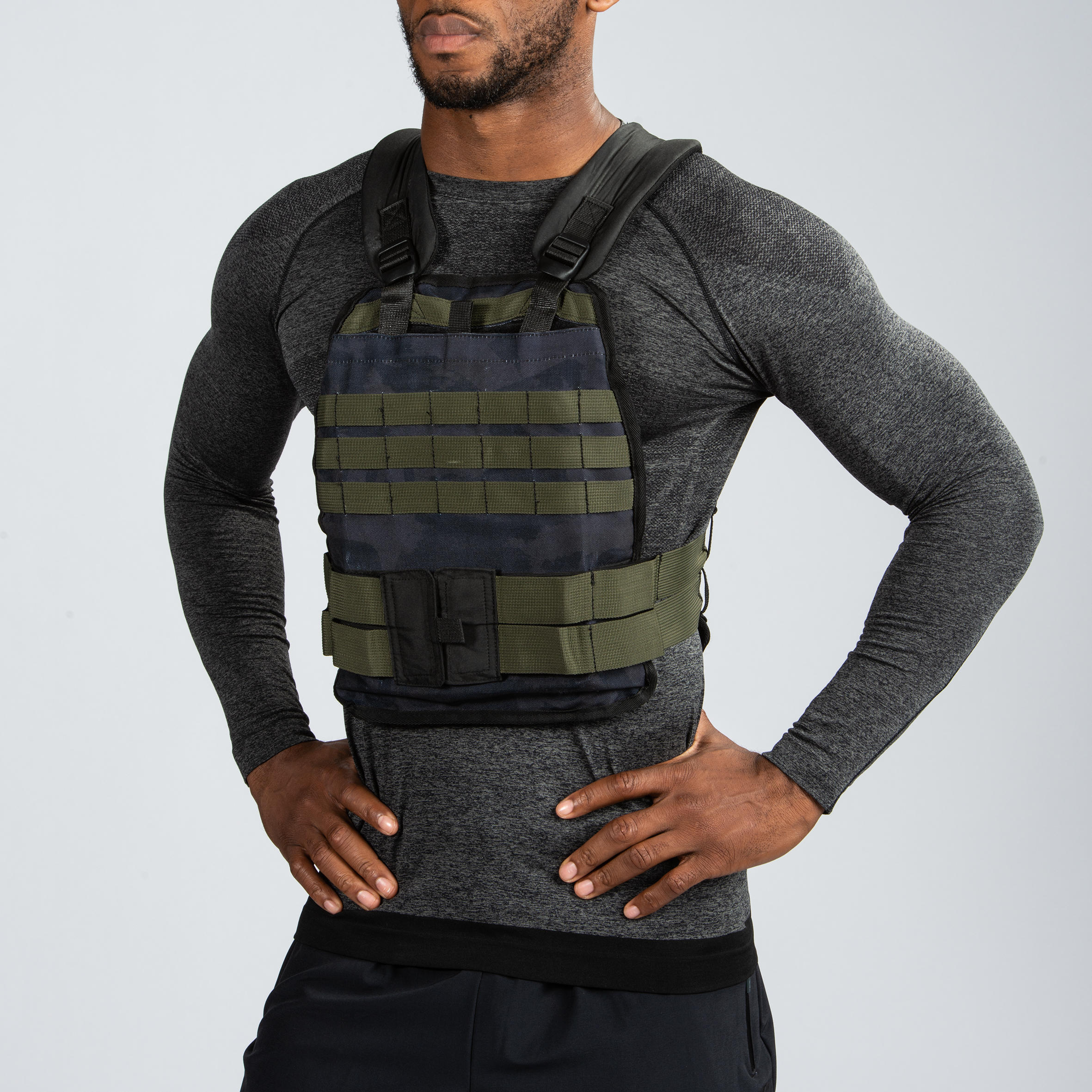 ウエイトトレーニング DECATHLON 10KG WEIGHTED VEST DOMYOS (ドミオス) ウエイトトレーニング ウエイトベスト 調節