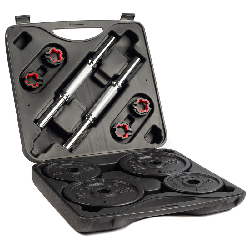 PRODUCTO OCASIÓN: Kit mancuernas musculación Domyos 20 kg