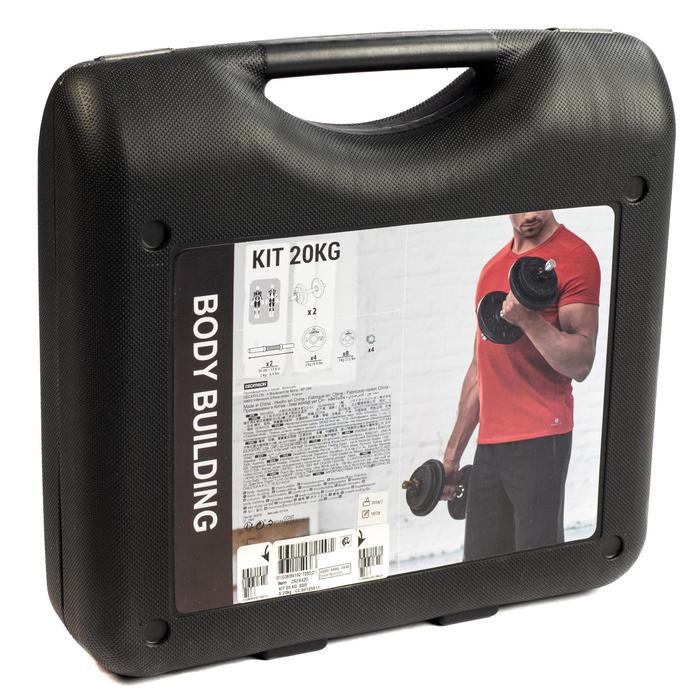 Kit haltères 20 kg musculation Domyos Decathlon