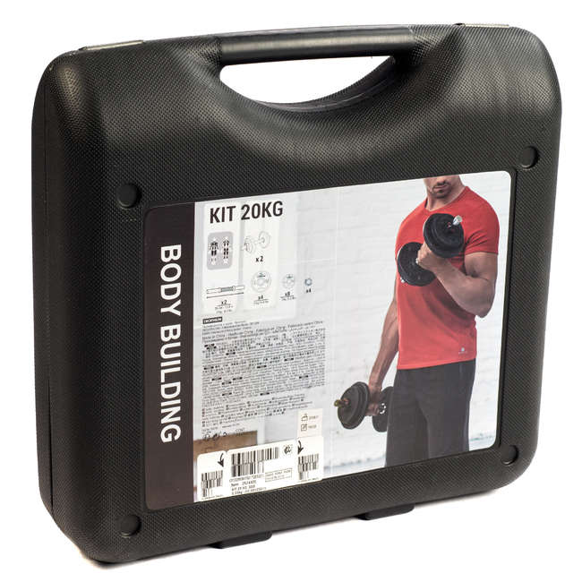 КОМПЛЕКТ ДЪМБЕЛИ 20 КГ DOMYOS - Decathlon