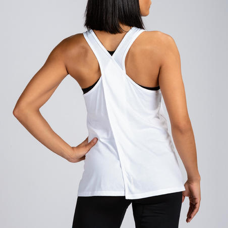 Débardeur Crosstraining Femme Blanc