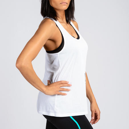 Débardeur Crosstraining Femme Blanc