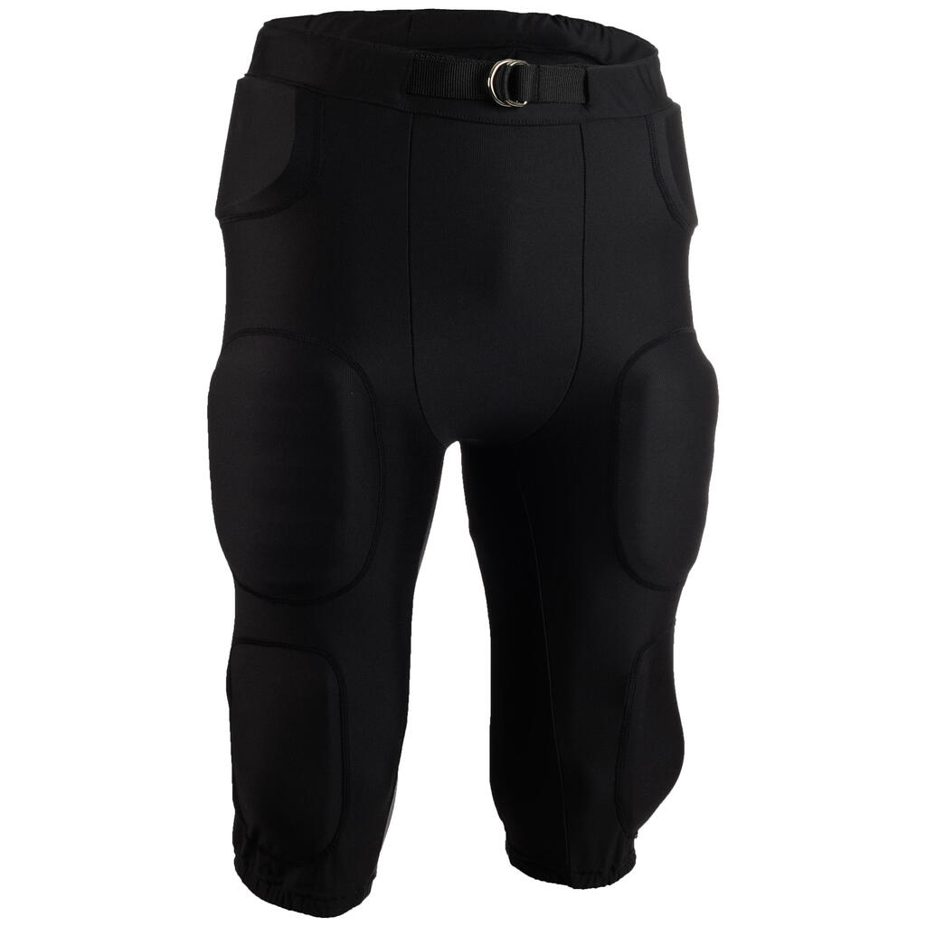 PANTALÓN FÚTBOL AMERICANO CON PROTECCIÓN AF550 NEGRO