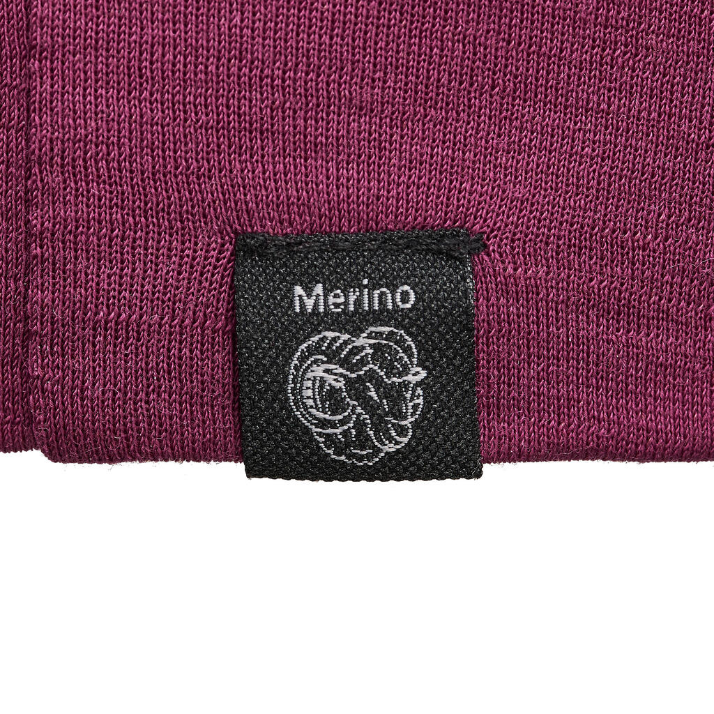 Mütze Merinowolle - MT500 weinrot