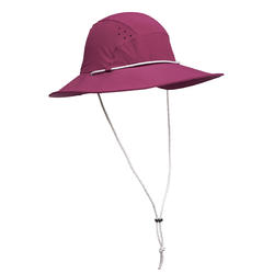 Chapeau de Trekking montagne TREK 500 Femme anti-UV violet