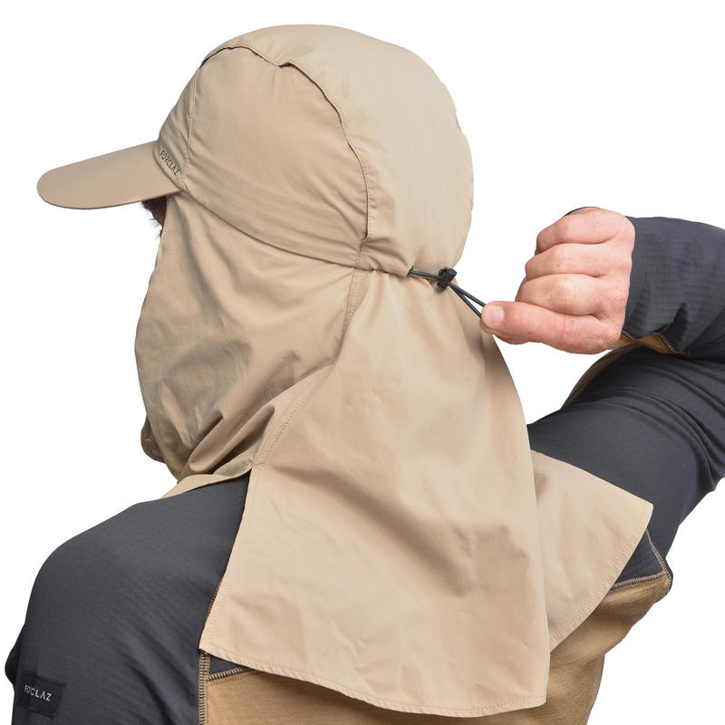 Desert Trekking Cap UVProtection Desert 900 Brown Decathlon