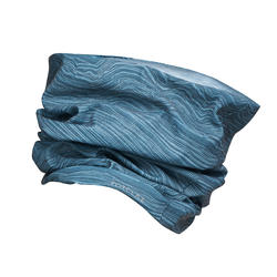 Braga de cuello de trekking en montaña multiposición - TREK 100 azul gris