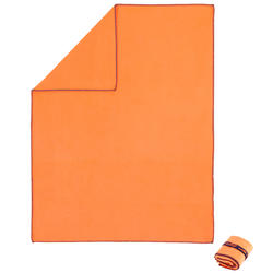 Serviette microfibre orange taille S 42 x 55 cm
