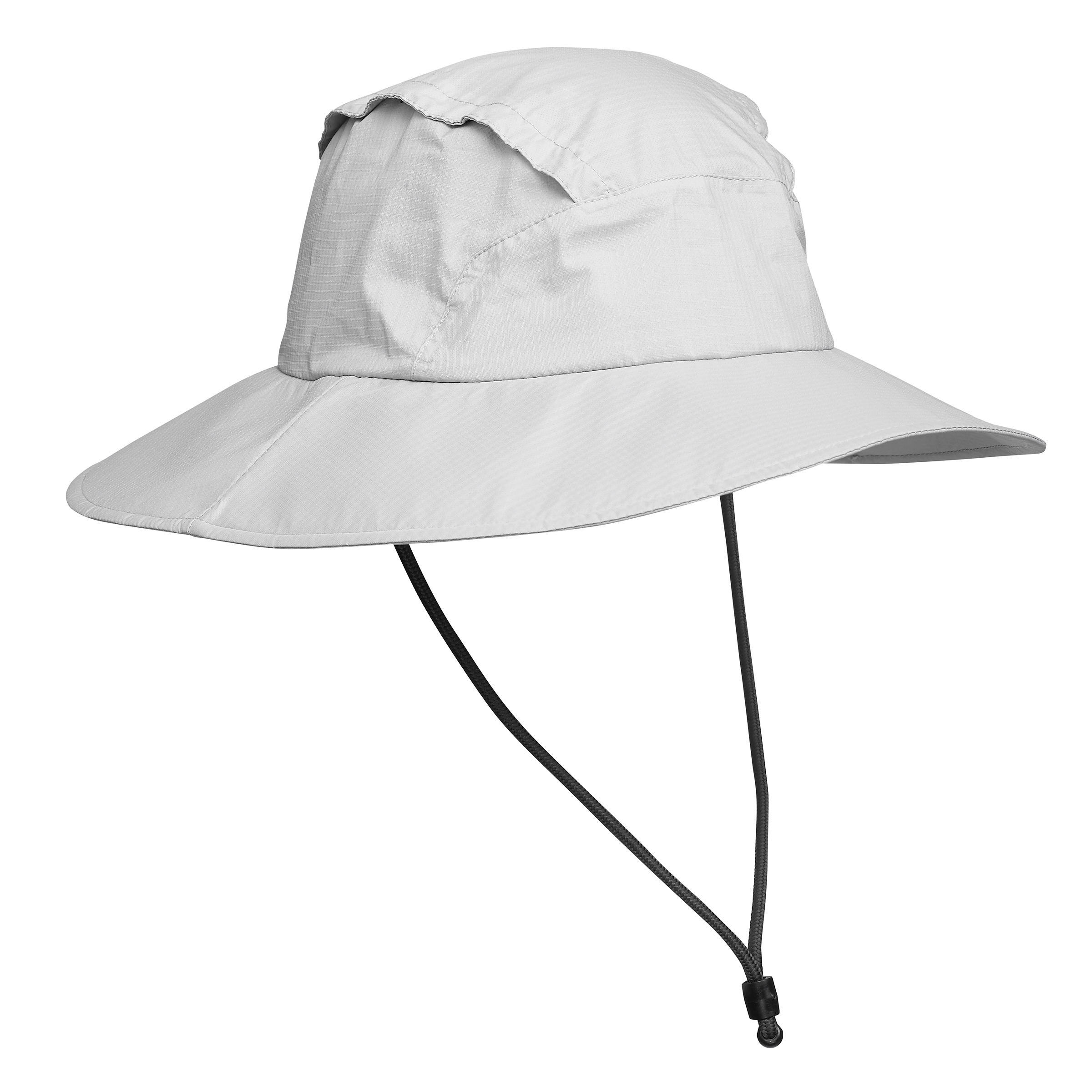 Sombrero de trekking en montaña impermeable | TREK 900 gris claro 3/3