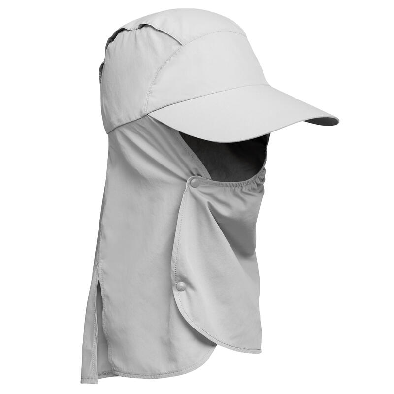 Desert Trekking UV Protective Cap Desert 500 - Grey