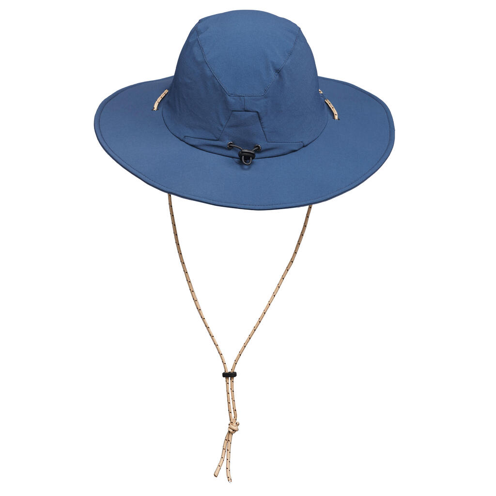 Chapeau de trekking montagne anti-UV - TREK 500  bleu homme