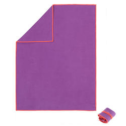 Serviette microfibre violet taille S 42 x 55 cm