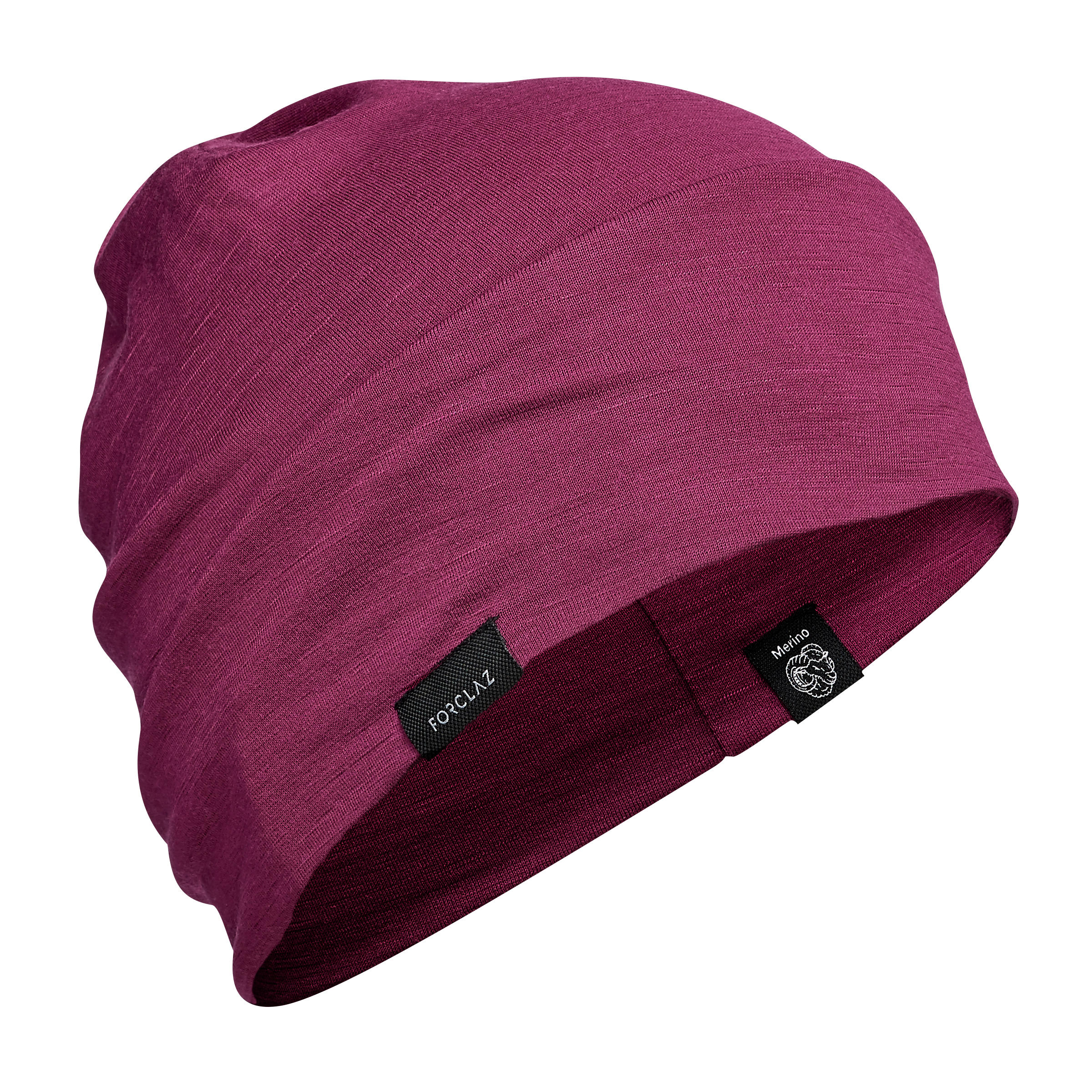 FORCLAZ Mountain Trekking Merino Wool Hat Trek 500 - Purple