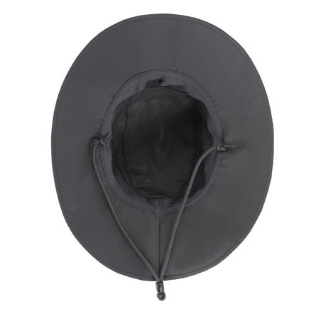 Sombrero de Trekking en montaña TREK 900 impermeable gris oscuro 
