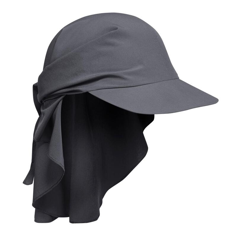 Casquette de trekking montagne - TREK 100 ultra-compacte gris foncé