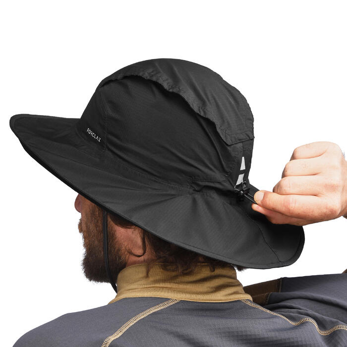 Trek 100 Mountain Trekking Waterproof Hat Black Decathlon